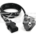 Кабель питания Cord Power Gembird/Cablexpert PC-186 / 1.8м, Schuko- C13, 6А, черный, с зазем., фото5
