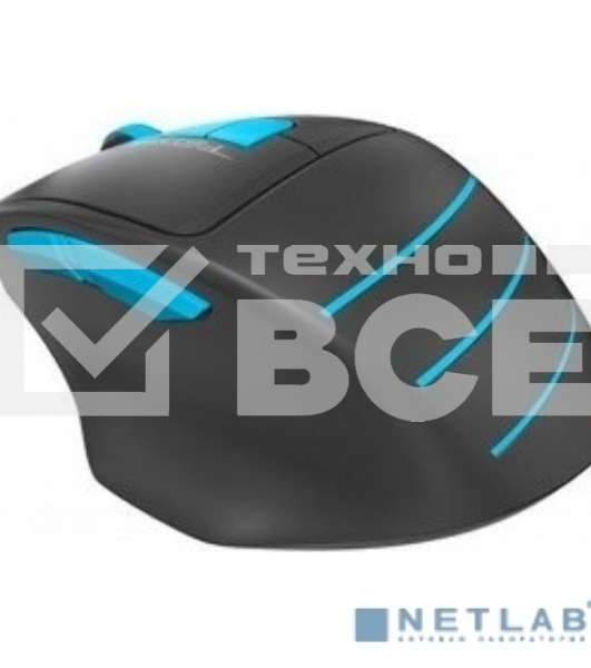 Мышь беспроводная A4Tech Fstyler FG30 серый/синий, 2000 dpi, радиоканал, USB, кнопки - 5