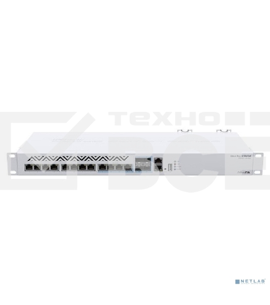 Mikrotik CRS312-4C+8XG-RM Cloud Router Switch 8х 1G/2.5G/5G/10G RJ45, 4х 10G RJ45/SFP+ with RouterOS L5, 1U rackmount enclosure