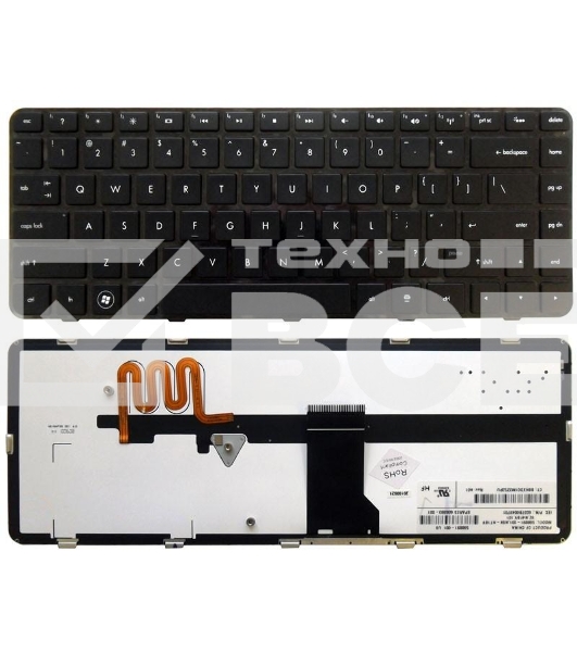 Клавиатура для ноутбука HP Pavilion DM4-1000 DV5-2000 DV5-2100 черная с подсветкой