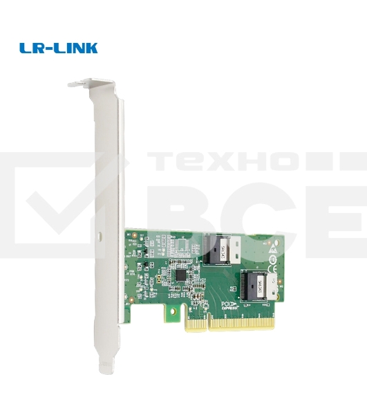 Адаптер для SSD PCIe x8 to Two SlimSAS SFF-8654 4i Adapter
