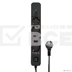 Сетевой фильтр Гарнизон 2.0 Мультипорт EPS-4-U3-B-2, 4 р, 10А, 3xUSB, 2м, ур.защиты 2+, черный, пакет, фото4