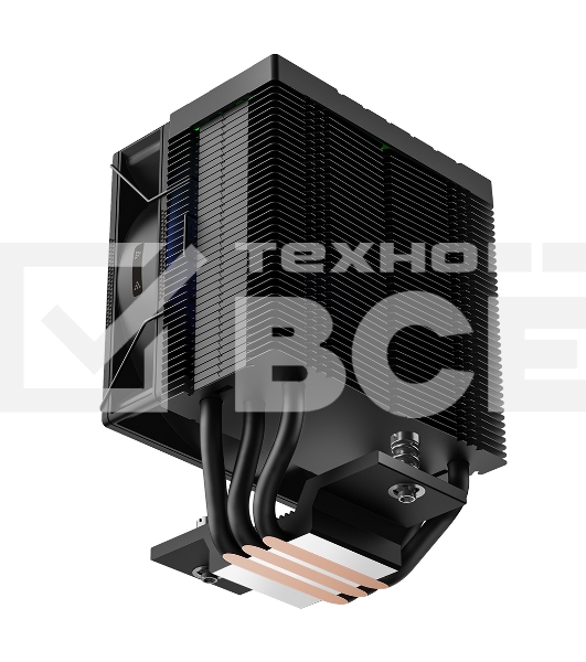 Кулер для процессора PCCooler R300 ARGB BK черный 92мм алюминий+медь 2200rpm 30db 4-pin 150W 133мм