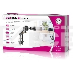 Кронштейн для мониторов Ultramounts UM727B черный 17'-32' макс.9кг крепление к столешнице поворот и наклон, фото18