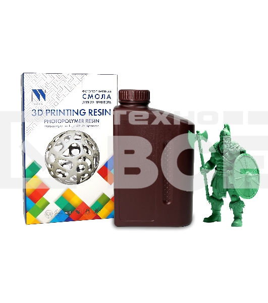Фотополимерная смола NVPRINT Standard Resin Green для 3D печати;  1 кг/бут