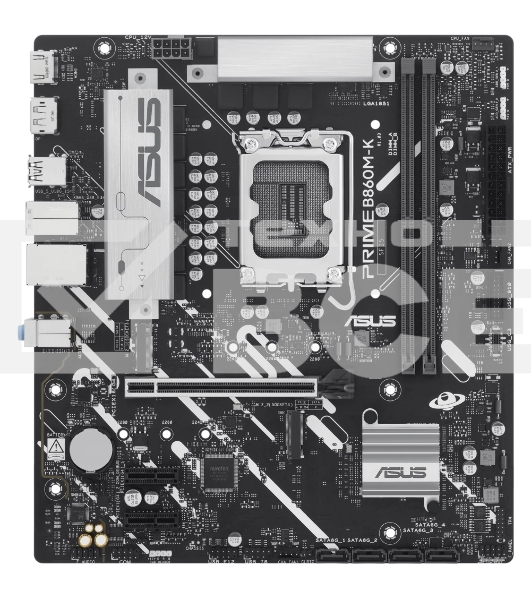 Материнская плата ASUS PRIME B860M-K, LGA 1851, Intel B860, 2xDDR5, 4xSATA, 2xM.2, 1xPCIe 4.0 x16, 2xPCIe 4.0 x1, 1xHDMI, 1xDP, 1x 2.5Gb LAN, 1xUSB-A 10Gbps, 3xUSB-A 5Gbps, 3xUSB-A 2.0, 3x3.5 мм, 7.1, mATX