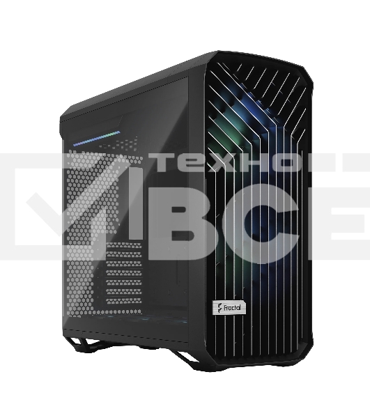 Корпус Fractal Design Torrent Black RGb TG Light Tint / E-ATX, TG, 2x3.5, 4x2.5, 7xPCI, 1xUSB-C, 2xUSB3.0 / 2x180mm, 3x140mm ARGb fans inc. / FD-C-TOR1A-04