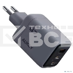 Сетевое зарядное устройство Aukey Comet Mix 67W 2C+A  серый, фото2