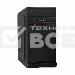 Компьютерный корпус Minitower ExeGate BAA-106-UNS500 (mATX, БП UNS500 с вент. 12см, 2хUSB, аудио, черный), фото3