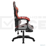 Кресло игровое Defender Serenity черный/красн,класс 2, PU,подножка, фото2