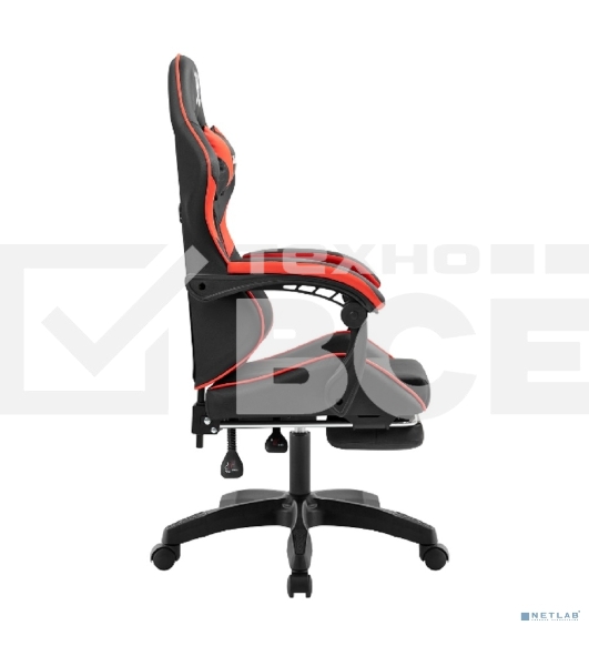 Кресло игровое Defender Serenity черный/красн,класс 2, PU,подножка