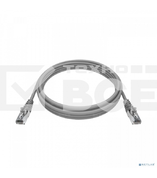 Патч-корд NTSS PREMIUM 2xRJ45/8P8C, T568B FTP CAT5e LSZH 3 метра, серый NTSS-PC-PM-FTP-RJ45-5e-3.0-LSZH-GY