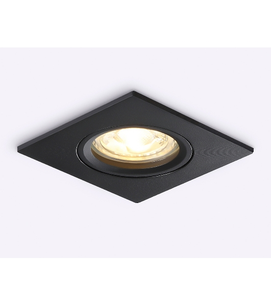 Светильник встраиваемый Ambrella light TN102456 BK черный GU5.3 85*85*28