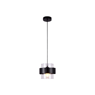 Светильник Ambrella light TR3646 BK/CL черный/прозрачный E27 max 40W D180*950