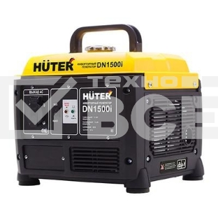 Электрогенератор бензиновый инверторный Huter DN1500i, 1.2 кВт, 73 дБ, 12.8 кг