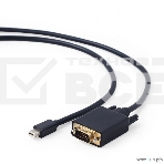 Кабель Cablexpert mDP-VGA, 20M/15M, 1.8м, черный, позол.разъемы, пакет (CC-mDPM-VGAM-6), фото2