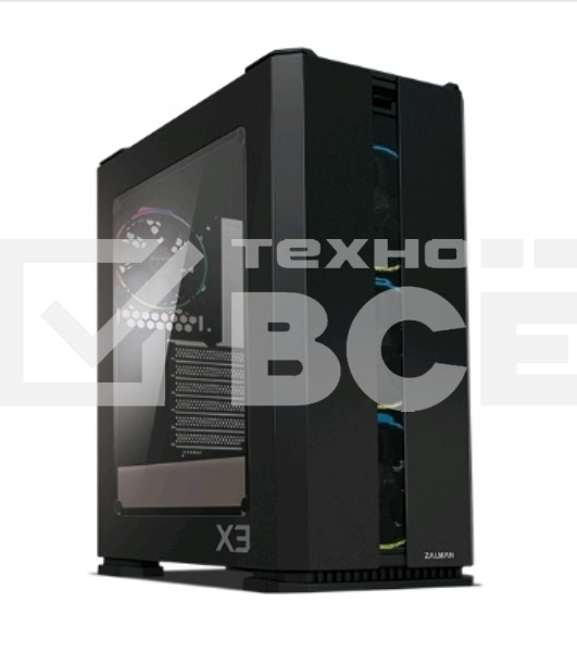 Компьютерный корпус ZALMAN X3, ATX, BLACK, WINDOW, 2x3.5