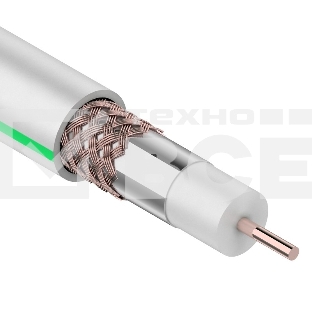Кабель SAT 703B+Cu/Al/Cu, (75%), 75 Ом, 50м., белый  01-2431-50  Rexant