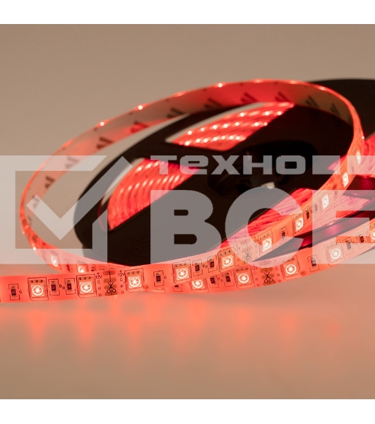 Лента LED силикон, 10 мм, IP65, SMD 5050, 60 LED/m, 12 V, цвет свечения RGB