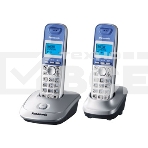 Телефон беспроводной (DECT) Panasonic KX-TG2512RUS (серебристый) {Доп трубка в комплекте,АОН, Caller ID,спикерфон на трубке,полифония}, фото4