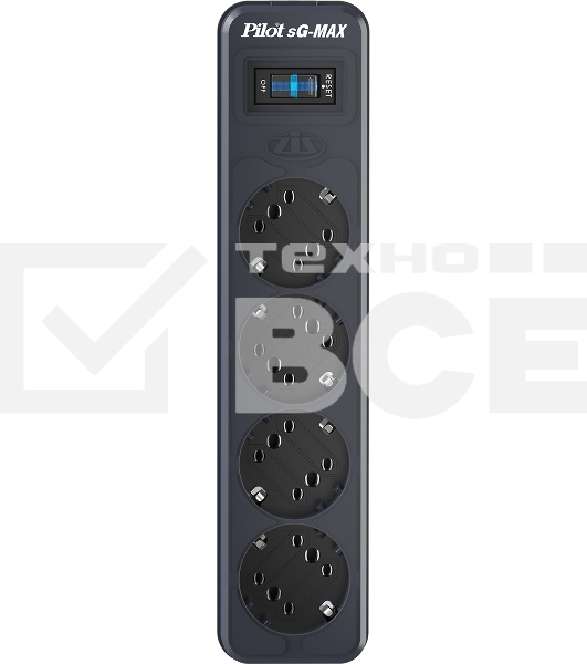 Сетевой фильтр ZIS Company PILOT sG-MAX 3м, 5 розеток