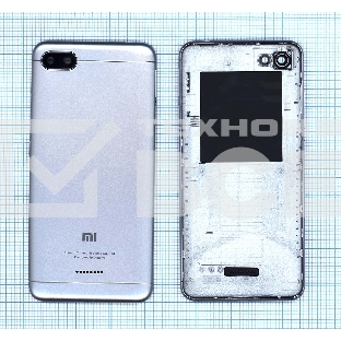 Задняя крышка для Xiaomi Redmi 6A серая