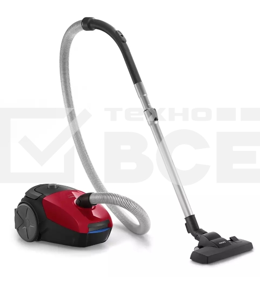 Пылесос Philips FC8243/09 красный, 750/900 Вт, уборка сухая, пылесборник мешок 3 л