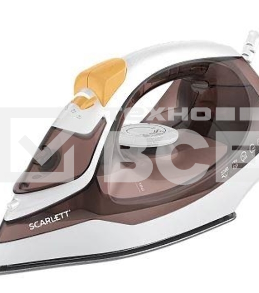 Утюг Scarlett SC-SI30K47, 2200Вт, коричневый/белый