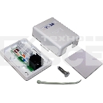Настенная розетка, 1 порт RJ-45 категории 6, UTP, белая, фото3