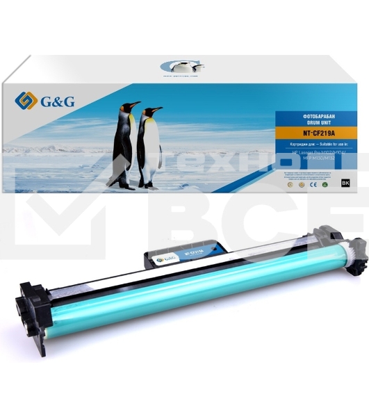 Блок фотобарабана G&G GG-CF219A ч/б:12000стр. для LJ Pro M102/M104/MFP M130/M132 HP