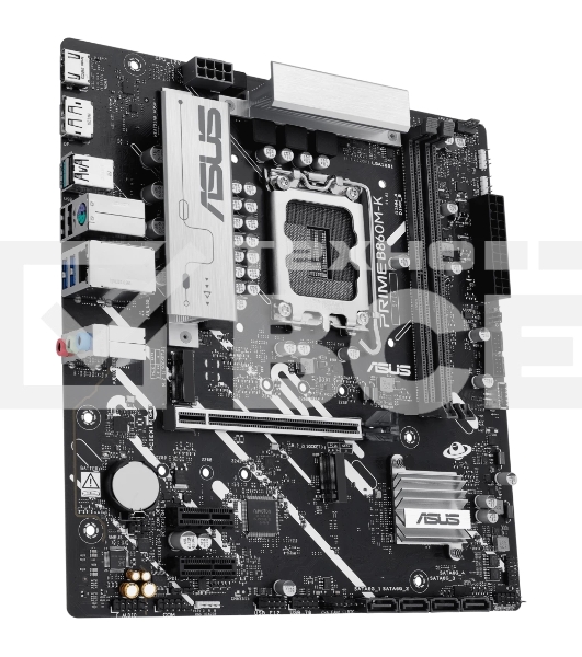 Материнская плата ASUS PRIME B860M-K, LGA 1851, Intel B860, 2xDDR5, 4xSATA, 2xM.2, 1xPCIe 4.0 x16, 2xPCIe 4.0 x1, 1xHDMI, 1xDP, 1x 2.5Gb LAN, 1xUSB-A 10Gbps, 3xUSB-A 5Gbps, 3xUSB-A 2.0, 3x3.5 мм, 7.1, mATX