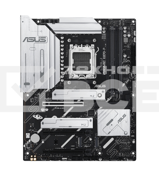 Материнская плата ASUS PRIME X870-P, AM5, AMD X870, 4xDDR5, 2xSATA, 4xM.2, 1xPCI-E 5.0 x16, 1xPCI-E 4.0 x16, 1xPCI-E x1, 1xHDMI, 2xUSB Type-C, 1x2.5Gb LAN, 4xUSB-A 3.2 Gen 1, 1xUSB 3.2 Gen 2, 3x3.5 мм, 7.1, ATX