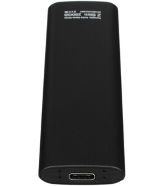 Внешний SSD Netac Z SLIM, 250 Gb, USB 3.2 Gen 2 Type-C, R/W 550/480, черный