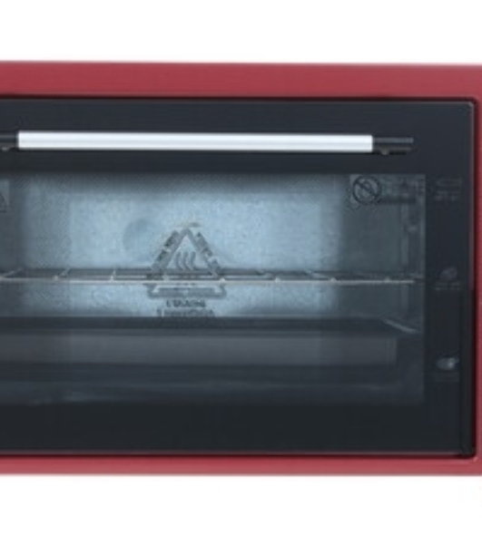 Электрическая плита Kraft КF-MO3804KR красный Мощность 1500(Вт),Объем 38(Л),Напряжение 220-240(В),Максимальная температура 320(°С),Внутренняя подсветка,Конвекция,Таймер отключения 90(Мин)