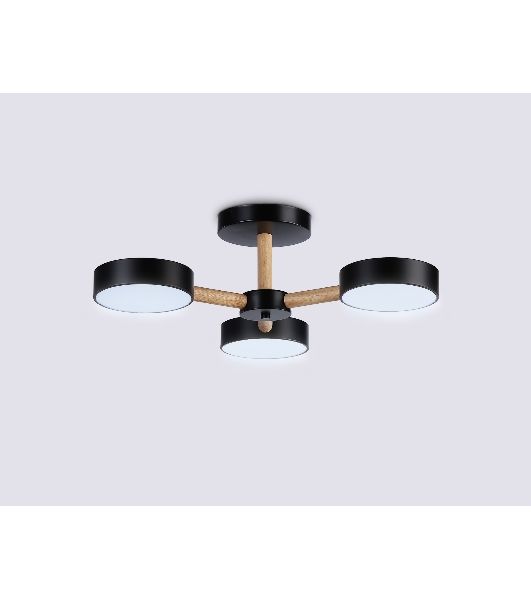 Светильник Ambrella light FL4823/3 BK черный 3000K-6400K 40W D580*160 (ПДУ ИК)