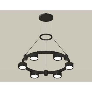 Светильник Ambrella light XR92051100/6 SBK/PBK черный песок/черный полированный GX53 (A9205,C9232,N8113)