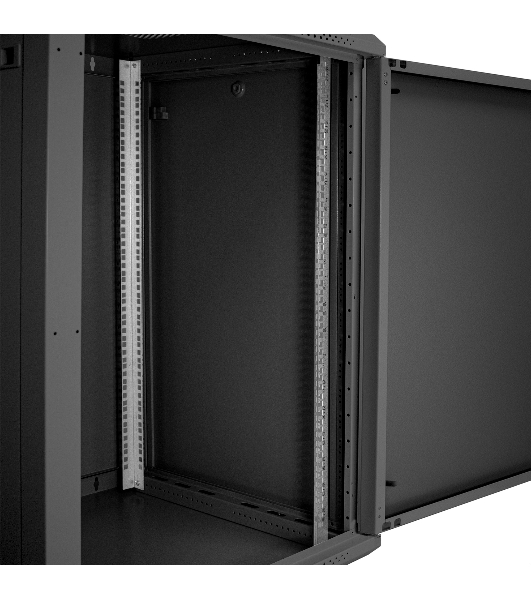 Шкаф телекоммуникационный 19' настенный 18U ExeGate EC-WM-18U.600.M.BLACK (19”, 18U, 600x600x901mm (ШхГхВ), передняя дверь металл, съемные боковые панели, пыле- и влагозащита IP23, черный RAL 9004)