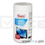 Чистящие средства BURO BU-TSCRL 817440 Туба с чистящими салфетками, для экранов и оптики, 100 шт., фото2