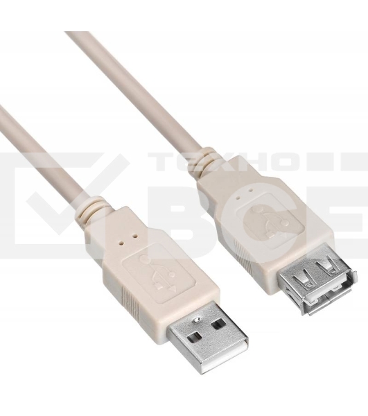 Кабель-удлинитель USB2.0 Buro USB2.0-AM/AF-3 A(m)/A(f) (3м)