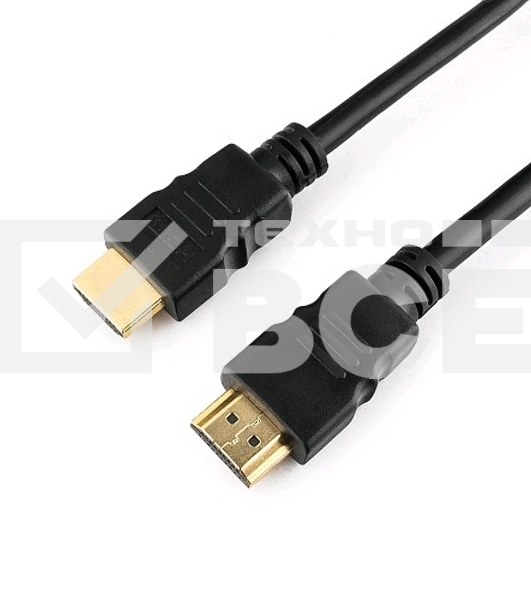 Кабель Cablexpert HDMI CC-HDMI4-6, 19M/19M, v2.0, медь, позол.разъемы, экран, 1.8м, черный, пакет