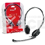 Гарнитура проводная с микрофоном Genius HS-200C черный, фото 1