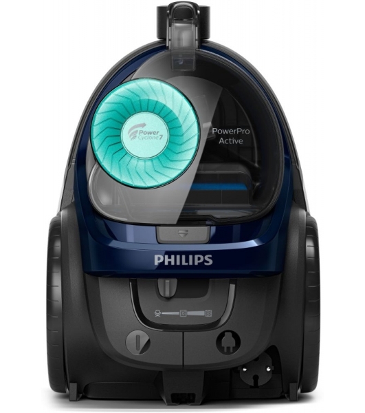 Пылесос Philips FC9573/01 синий/темно-серый, 410/1900 Вт, уборка сухая, пылесборник контейнер 1,5 л