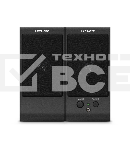 Акустическая система 2.0 ExeGate EX287056RUS Tango 230 (питание USB, 2х3Вт (Вт RMS), 80-20000Гц, черный)