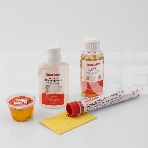 Набор К5 для пайки Rexant универсальный (припой, губка, канифоль, флюс СКФ, флюс ОК), фото 1