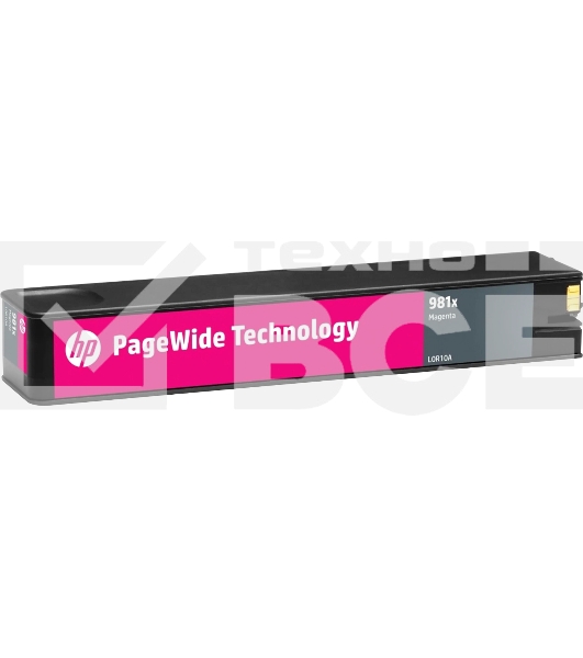 Картридж струйный HP 981X пурпурный увеличенной емкости для HP Color PageWide Ent Flow MFP 586, 566 10 000 стр.