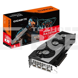 Видеокарта Gigabyte GV-R76GAMING OC-8GD AMD Radeon RX 7600 8Gb 128bit GDDR6 2355/18000 HDMIx2 DPx2 HDCP Ret
