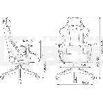 Кресло игровое Zombie GAME RGb черный эко.кожа/ткань крестов. пластик, фото17