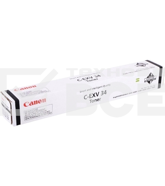 Картридж лазерный Canon C-EXV34BK черный (туба 23000 стр) для Canon iR C9060/C9065/C9070, IR Advance C2000ser/C2020/C2025/C2030