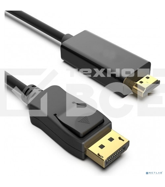 Кабель DP KS-is KS-744-3 20M HDMI 19M 4K экран.3м