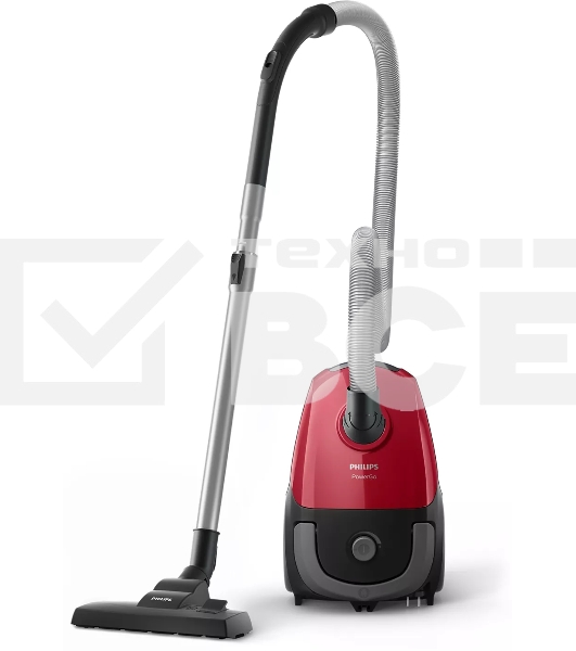 Пылесос Philips FC8243/09 красный, 750/900 Вт, уборка сухая, пылесборник мешок 3 л